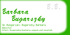 barbara bugarszky business card